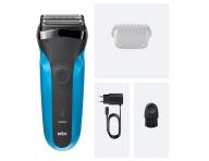 Planetov holiaci strojek Braun Braun Series 3 310s - ierno-tyrkysov