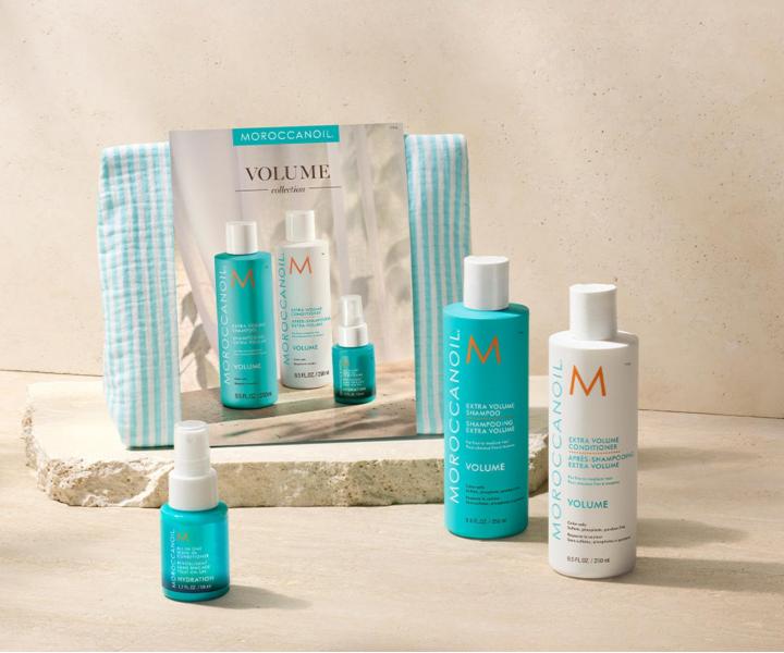 Dar�ekov� sada pre objem jemn�ch vlasov Moroccanoil Volume Collection + bezoplachov� starostlivos� a ta�ti�ka zadarmo