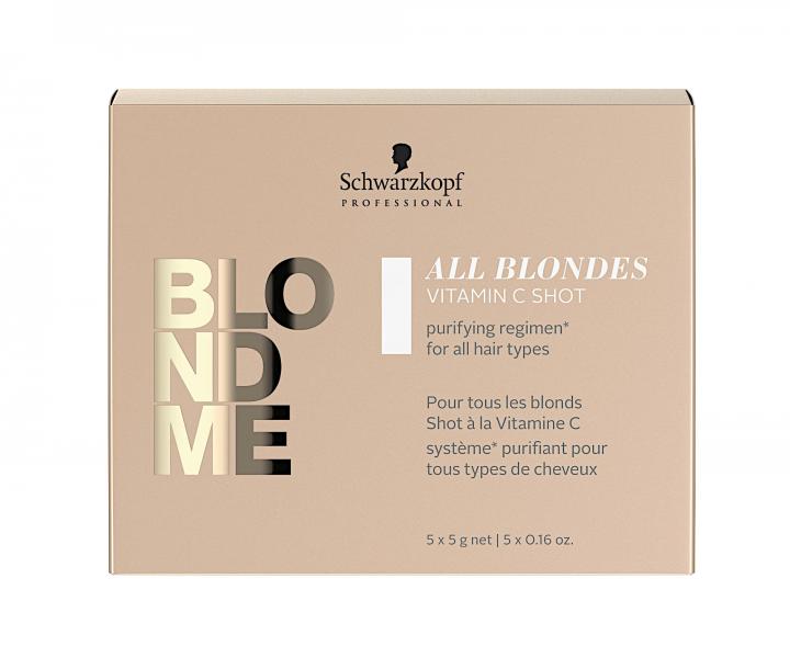 Kra s vitamnom C pre blond vlasy Schwarzkopf Professional All Blondes Vitamin C Shot - 5 x 5 g