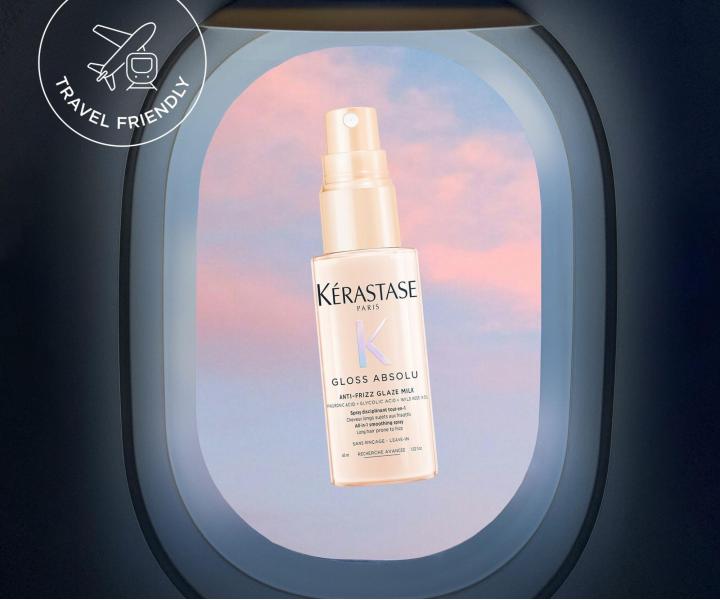 Uhladzuj�ci termoochrann� sprej pre vlasy n�chyln� na krepatenie K�rastase Gloss Absolu Anti-Frizz Glaze Milk - 45 ml