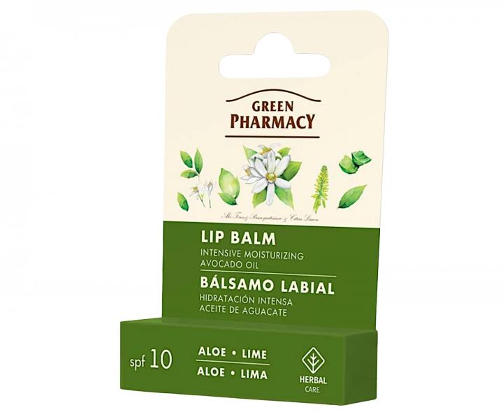 Hydrata�n� balzam na pery s aloe a limetkou Green Pharmacy Lip Balm - 3,6 g