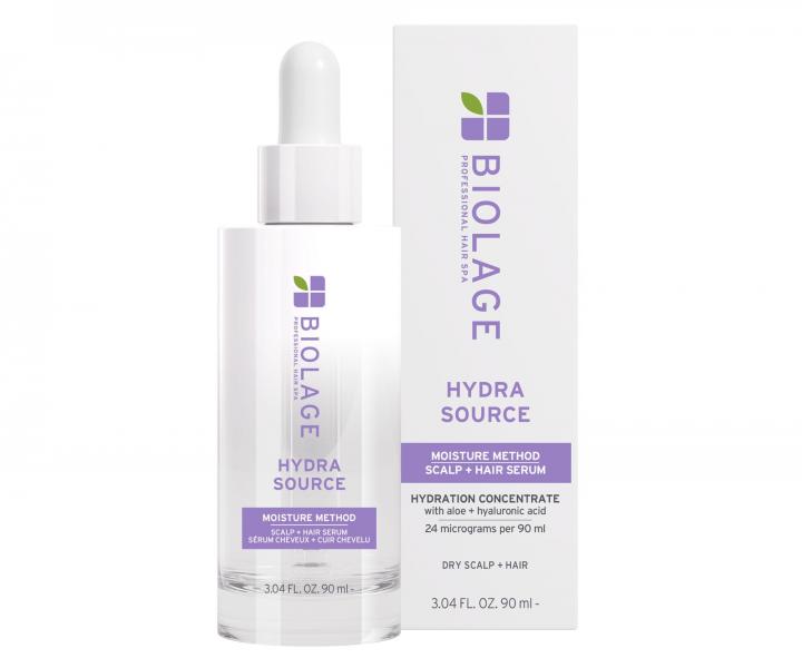 Lehk� hydrata�n� s�rum na vlasy a vlasov� poko�ku Biolage Hydra Source Moisture Method Scalp & Hair Serum - 90 ml