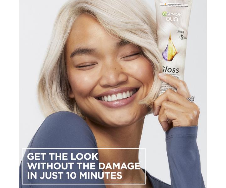T�novacia maska ​​na vlasy Garnier Olia Gloss Scandi Blonde - 150 ml, studen� �kandin�vska blond