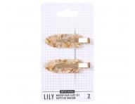 Spony do vlasov s podlo�kami Sister Young Lily Makeup Hair Clips Set - 6 cm, 2 ks