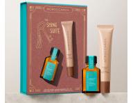 Dar�ekov� sada olejovej starostlivosti a balzamu na pery Moroccanoil The Shine Suite Vanilla Date Tinted Lip Balm Gift Set