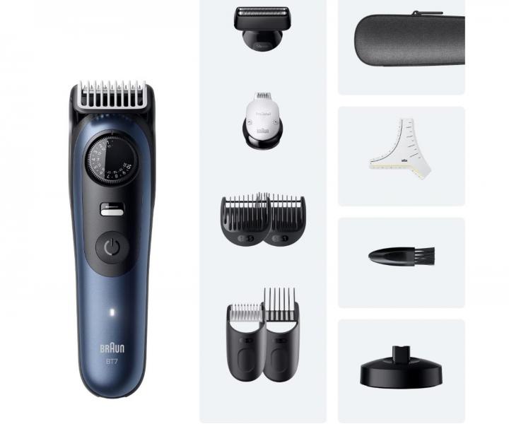 Zastrihva fzov Braun Series 7 BT7540 - modr