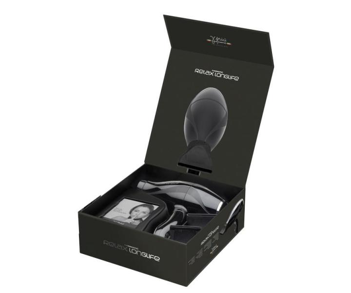 Fn na vlasy Gamma Piu Relax LongLife, ierny - 2200 W