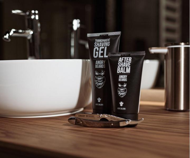 Transparentn� g�l na holenie Angry Beards Transparent Shaving Gel Jack Saloon - 250 ml