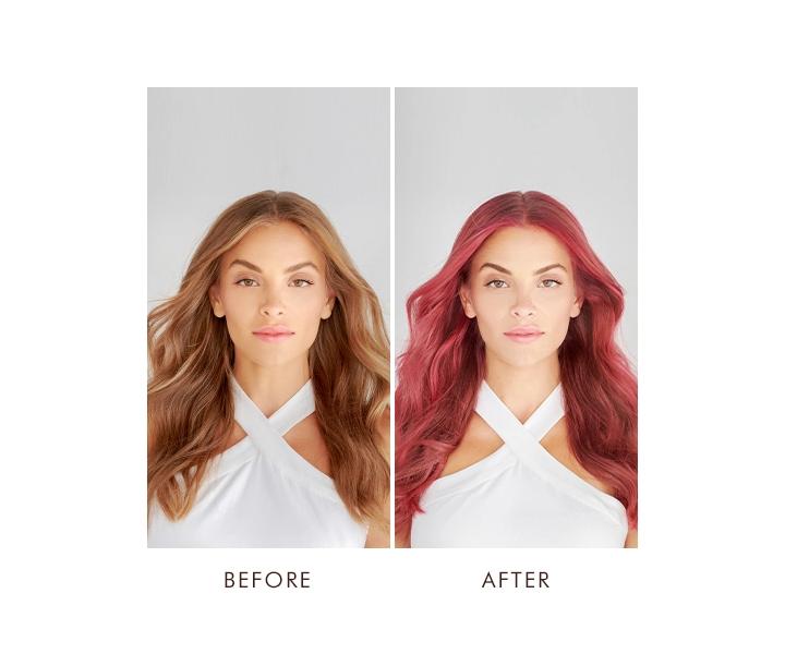 Tnujca maska na vlasy Moroccanoil Color Depositing - Hibiscus, 30 ml