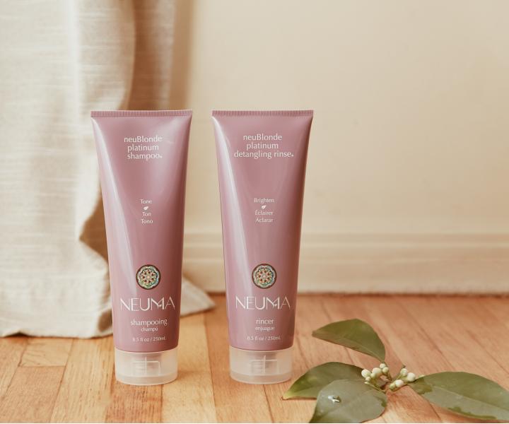 ahk kondicionr pre blond vlasy Neuma neuBlonde platinum detangling rinse - 250 ml