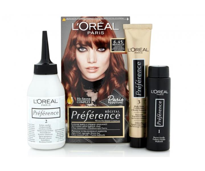 Permanentn� farba Lor�al Pr�f�rence 6.45 intenz�vna meden� hned�