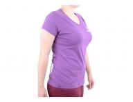 Tri�ko s kr�tkym ruk�vom, v v�strih - d�mske, fialov� S