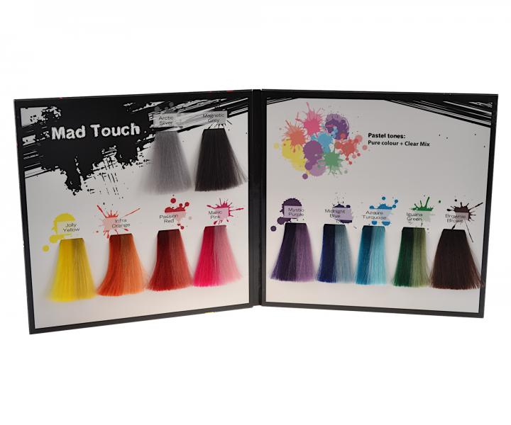 Vlasov� vzorkovn�k g�lov�ch farieb na vlasy s priamymi pigmentmi Subrina Professional Mad Touch