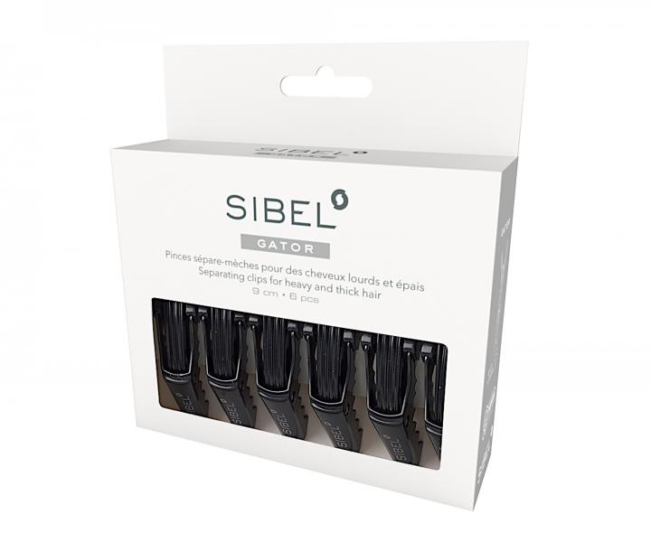 Klipsy do vlasov Sibel Gator - 9 cm, iern, 6 ks