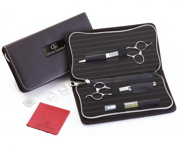 Sada kadern�ckych no�n�c 5,75"a efila�n�ch no�n�c 6,35" Olivia Garden SilkCut� Pro