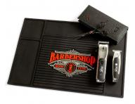 Protimykov podloka pre holisk a kaderncke pomcky Fox Barber Tool Mat - ierna