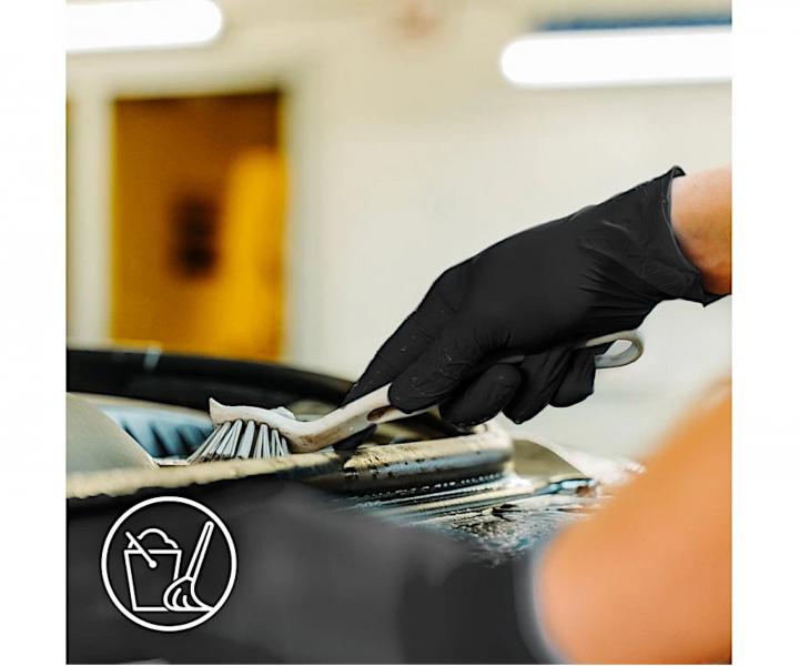 Vinylov rukavice Espeon Vinyl Plus - 100 ks, ierne, vekos L