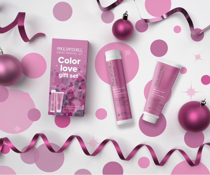 Dar�ekov� sada na farben� vlasy Paul Mitchell Clean Beauty Color Love Gift Set