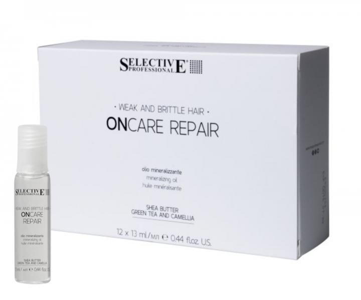 Intenzvna olejov starostlivos pre pokoden a lmav vlasy Selective Professional OnCare Repair Oil - 12x13 ml
