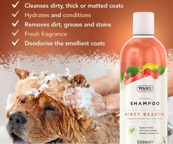 H�bkovo �istiaci �amp�n pre silne zne�isten� zvieraciu srs� Wahl Professional Animal Shampoo Dirty Beastie - 500 ml