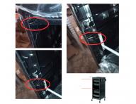 Kadern�cky voz�k s dvierkami Sibel Discrete - �ierny - II. akos�, od�tiepen� pojazdy pri dvierkach