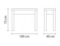 Manikrny stolk Hairway s priestorom pre UV-lampu - biely