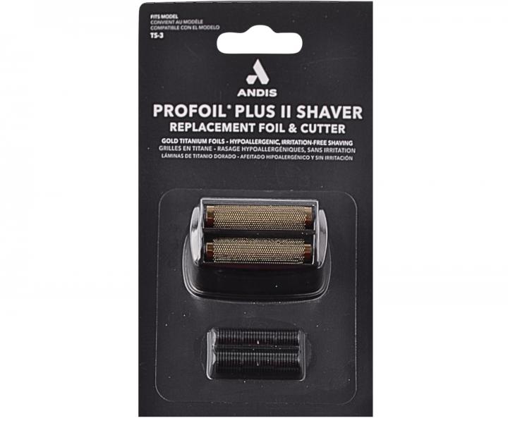 N�hradn� plan�etov� hlavica s no�mi pre stroj�ek Andis ProFoil Plus II TS-3 - �ierna