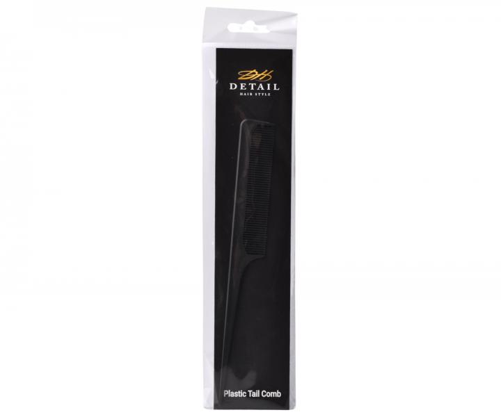 Tup�rovac� hrebe� Detail - Hair style Plastic Tail Comb - 21,5 cm, �ierny