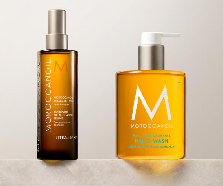 Dar�ekov� sada �ahkej olejovej starostlivosti Moroccanoil Treatment Mist Light Hair & Hand Heroes + mydlo Moroccanoil zadarmo