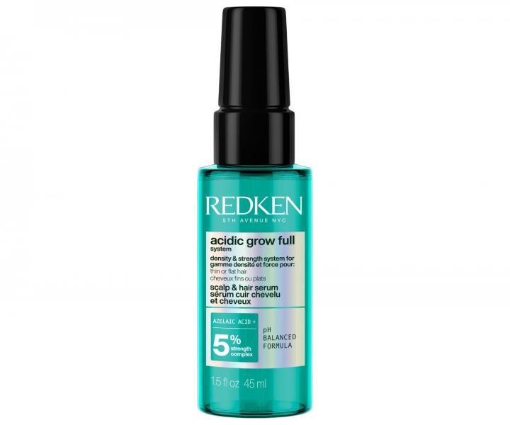 Sada pre hustotu a objem jemn�ch, z�ahnut�ch a norm�lnych vlasov Redken Acidic Grow Full System + s�rum 45 ml zadarmo