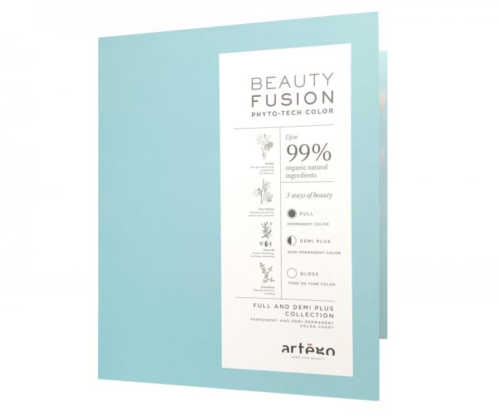 Vlasov vzorkovnk farieb Artgo krsa Fusion Phyto-Tech Color Full And Demi Plus Color Collection