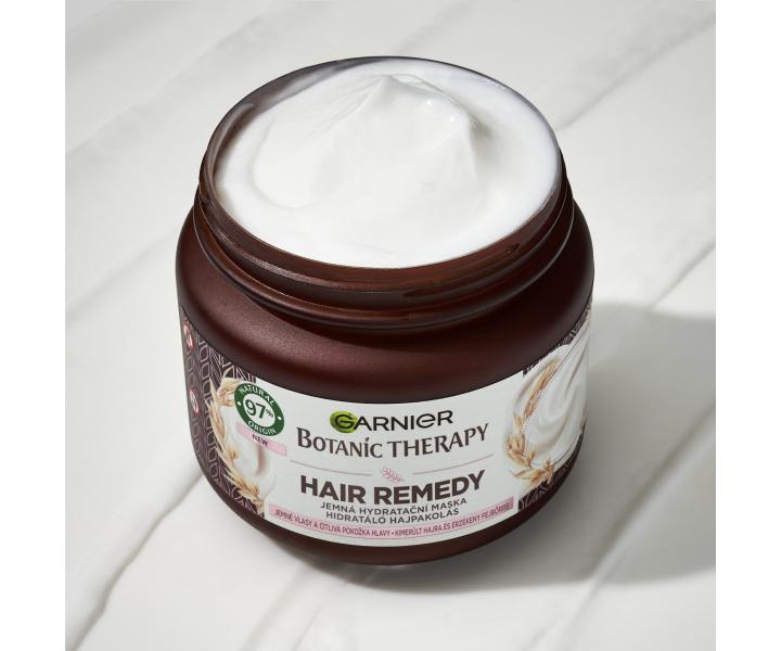 Jemn hydratan maska na such vlasy Garnier Botanic Therapy Hair Remedy Oat Delicacy - 340 ml