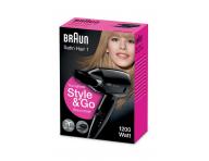 Cestovn� f�n na vlasy Braun Satin Hair 1, HD 130 - �ierny