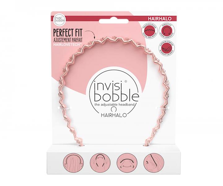 �elenka do vlasov Invisibobble Hairhalo Pink Sparkle - ru�ov�