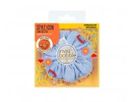 Ozdobn pirlov gumika Invisibobble Sprunchie Original Hola Hola - modr so strapcami