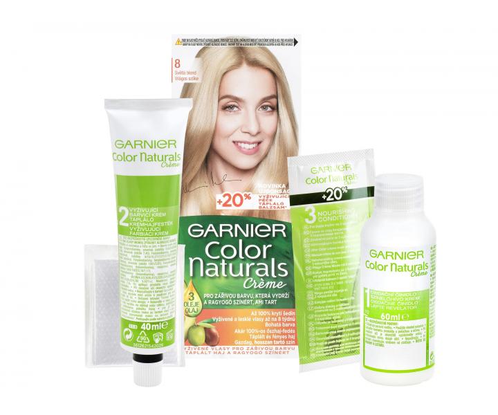Permanentn farba Garnier Color Naturals 8 svetl blond