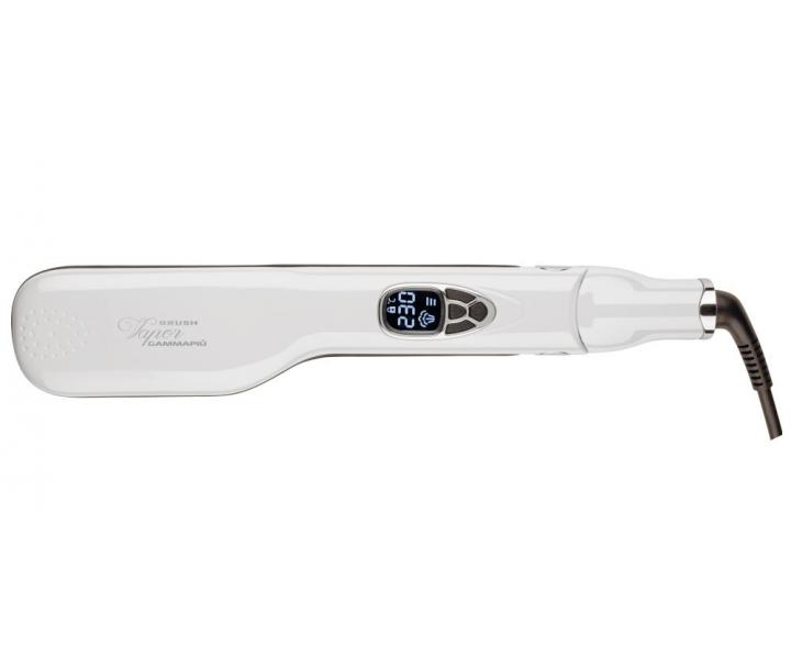 �ehli�ka/kefa na vlasy s parou Gamma Piu Brush Vapor - biel� - po�koden� krabice, pou�it�