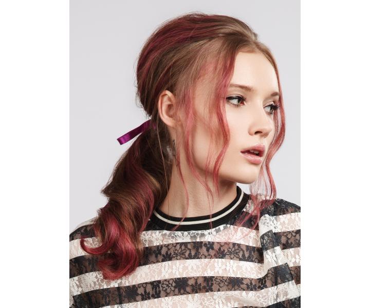 Jednodov make-up na vlasy Loral Colorful Hair Flash - 60 ml, Midnight fuchsia - ruov