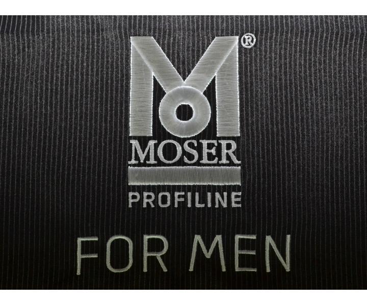 Pltenka na strihanie vlasov a holenie fzov Moser Barber for Men 142 x 152 cm - ierna
