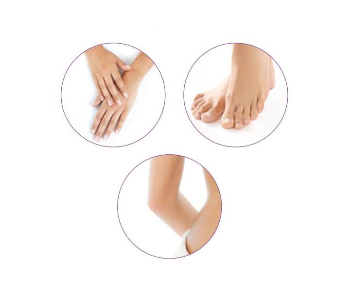 Odstraova stvrdnutej koe na ruky a nohy Medisana CR 860