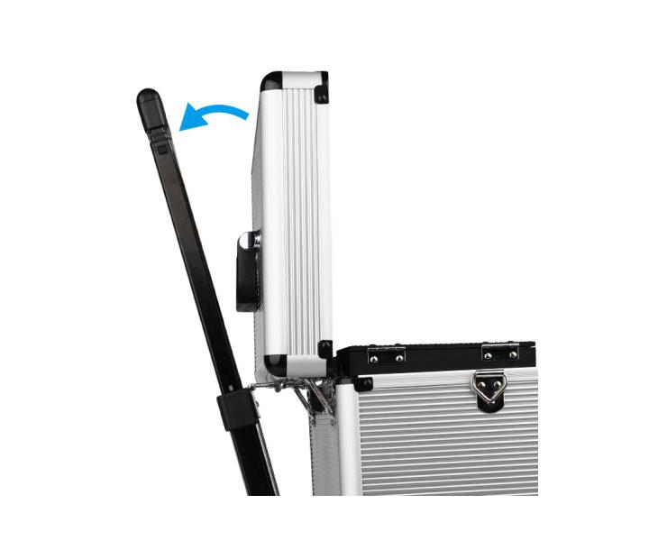 Kaderncky a kozmetick kufor na kolieskach Sibel Windows - strieborn