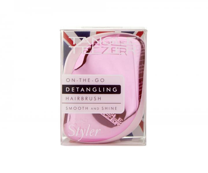 Kefa na roz�es�vanie vlasov Tangle Teezer Compact Styler Baby Doll Pink - metalick� ru�ov�