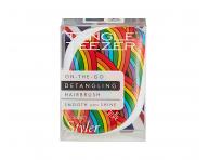Kefa na rozesvanie vlasov Tangle Teezer Compact Rainbow Galore - bielo-erven