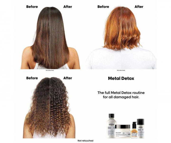 Maska pre farben� a po�koden� vlasy Lor�al Professionnel Serie Expert Metal Detox - 250 ml