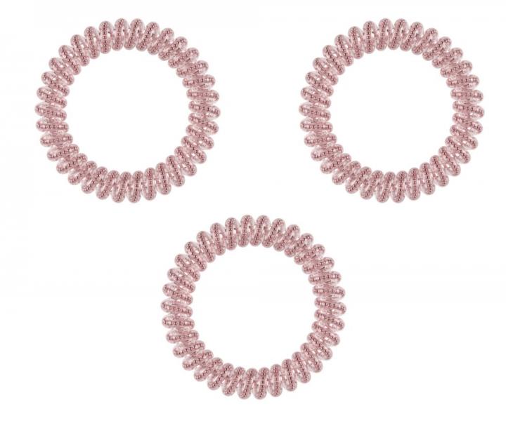 Tenk� �pir�lov� gumi�ka do vlasov Invisibobble Slim Pink Monocle - ru�ov�, 3 ks