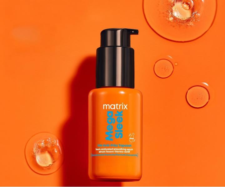 Uhladzuj�ce termoochrann� s�rum pre nepoddajn� vlasy Matrix Mega Sleek 96H Anti-Frizz TopCoat Serum - 30 ml