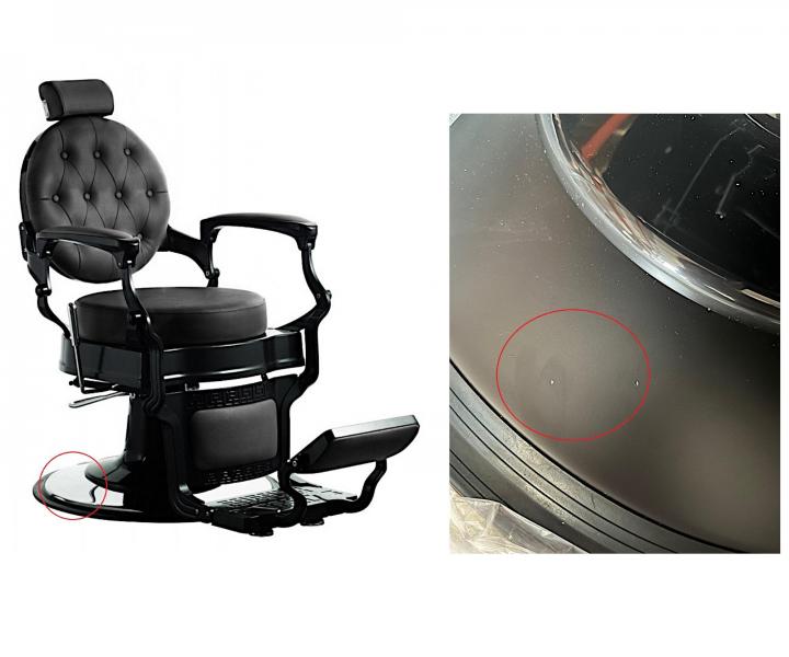 Kadern�cke barber kreslo Hairway Romeo - �ierne - II. akos� - odreniny na podstavci