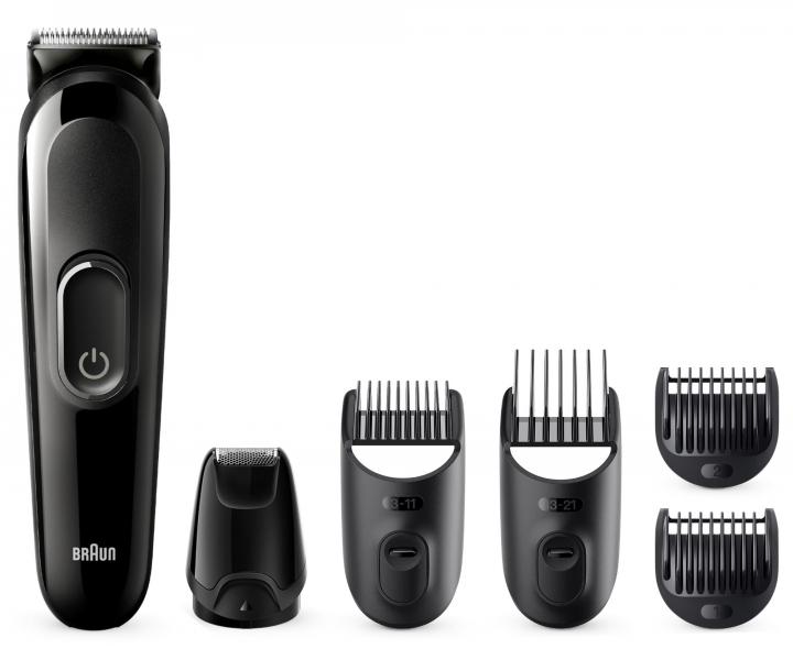 Zastrihva vlasov a fzov Braun Series 3 MGK3410 - ierny