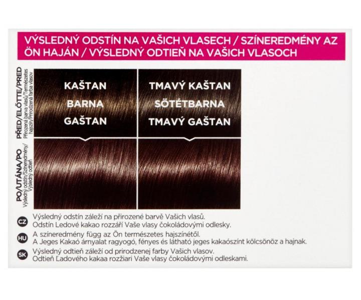 Preliv bez amoniaku Loral Casting Crme Gloss - 412 adovej kakao