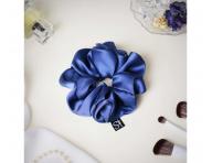 Ozdobn� �if�nov� gumi�ka do vlasov Sister Young Scrunchie Lilu Steel Blue - oce�ovo modr�